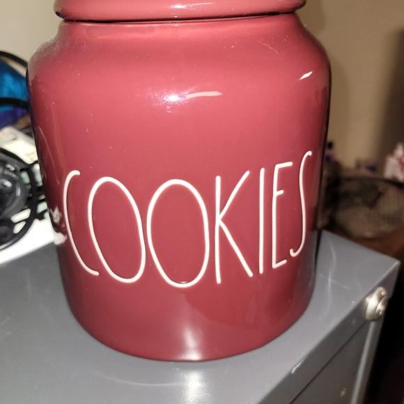 Rae Dunn Other - Rae Dunn Dark red cookie jar